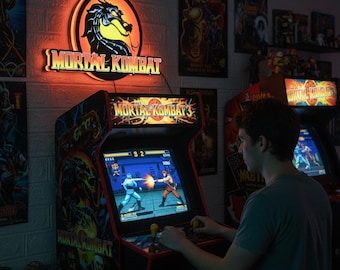 Mortal Kombat LED Lightbox: 3D Printed Gaming Wall Art