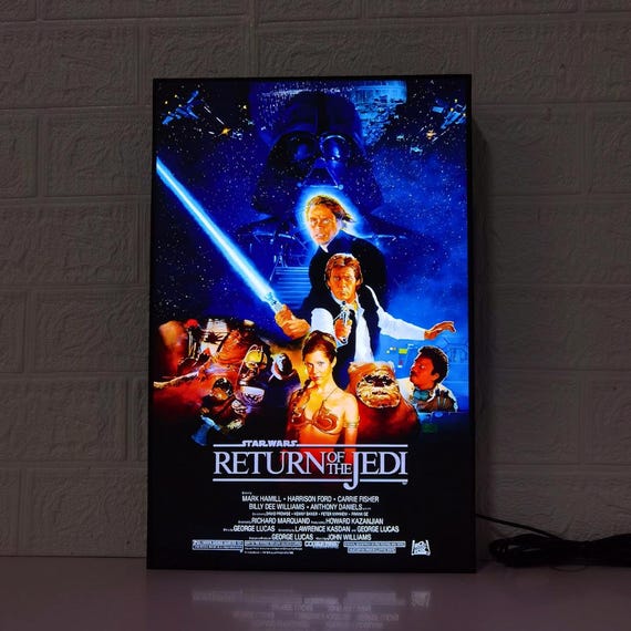 Star Wars Return of the Jedi Movie Poster LED Lightbox | Fully 