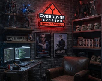 Cyberdyne Systems Terminator LED Lightbox: Dimmable USB Powered Sign