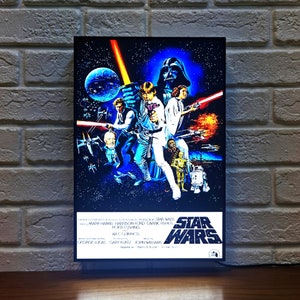 Star Wars Movie Poster LED Lightbox | Fully Dimmable & Powered by USB