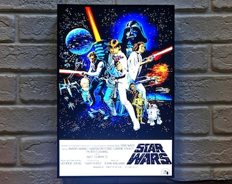 Star Wars Movie Poster LED Lightbox | Fully Dimmable & Powered by USB