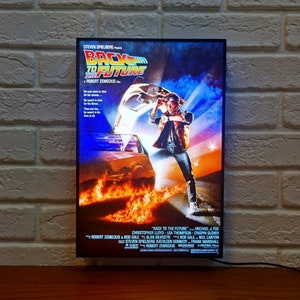 Back To The Future (BTTF) poster led-lichtbak | Volledig dimbaar en gevoed via USB