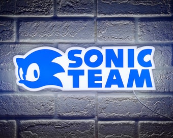 Sonic The Hedgehog Lightbox: 3D Printed Sega Fan Art, USB Powered