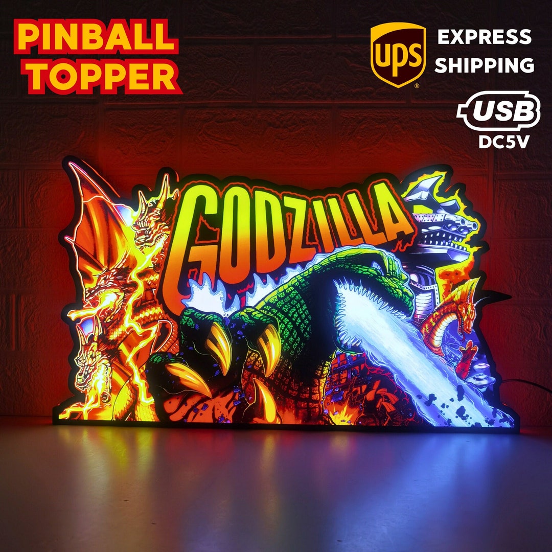 ミリオンライブ　LOGOS BOOK GRILL Godzilla Pinball Topper: Dimmable LED Lightbox, USB Powered