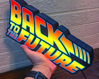 バック・トゥ・ザ・フューチャー (BTTF) ロゴ LED ライト