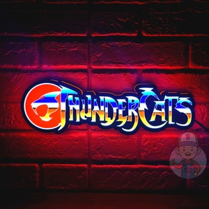 Vintage Thundercats Logo LED Sign | 3D Printed, USB Powered & Full Dimmable