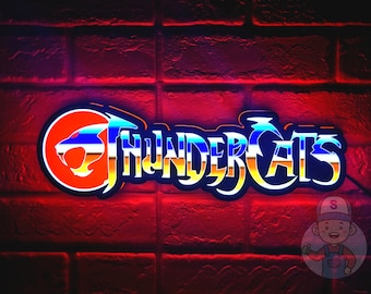 Vintage Thundercats Logo LED Sign | 3D Printed, USB Powered & Full Dimmable