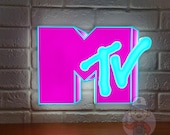MTV Logo Lightbox Fully Dimmable Powered by USB