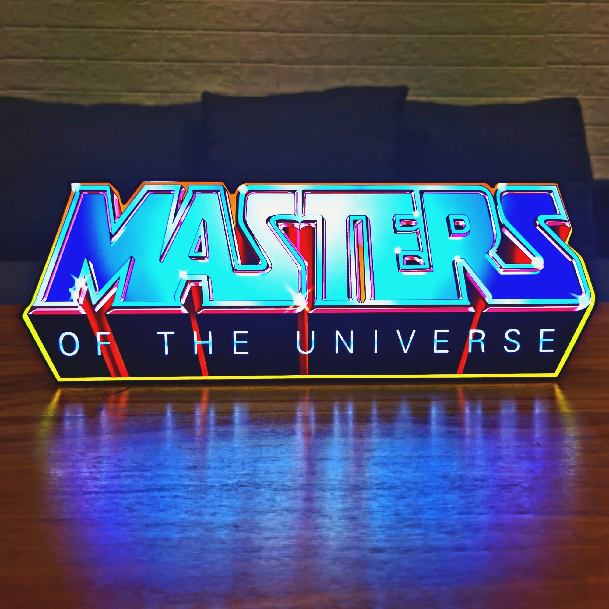 MOTU Logo LED Lightbox -  (He-Man and The Masters Of The Universe) Made by 3D Printer, USB Powered and Full Dimmable
