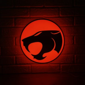Vintage Thundercats LED Sign | 3D Printed, USB Powered & Full Dimmable