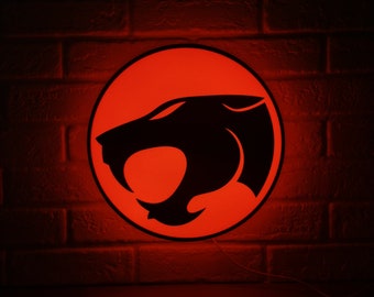 Vintage Thundercats LED Sign | 3D Printed, USB Powered & Full Dimmable