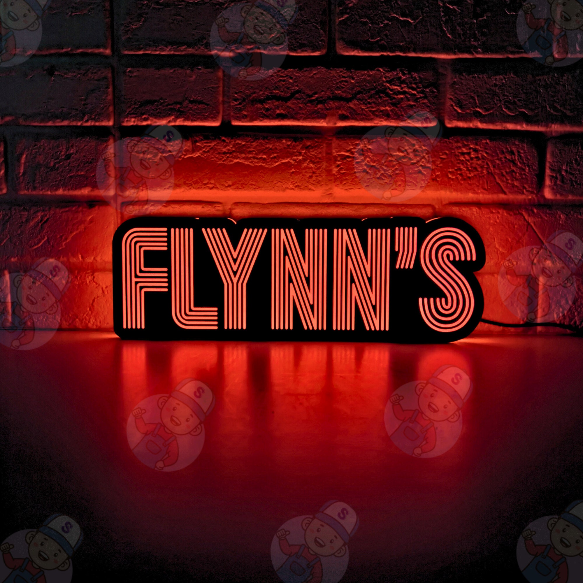 Flynn's Arcade LED Lightbox: Dimmable USB Powered Sign - Etsy