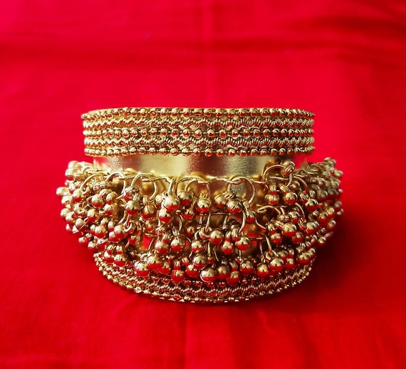 Buy Bracelet,boho Bracelet Ghungroo Bracelet,traditional S Golden  Adjustable Bracelet,oxidized Jewellery,ethnic Tribal Bracelet Online in  India - Etsy