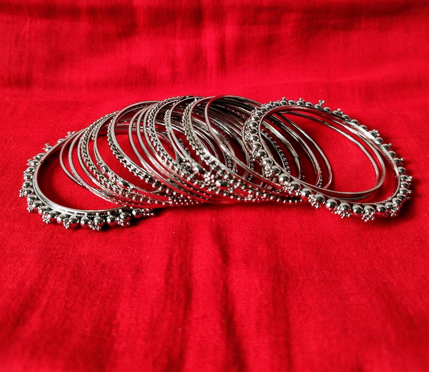 Buy Silver 20 Bangles Set Indian Jewellery,silver Bangles, Bangle Set
