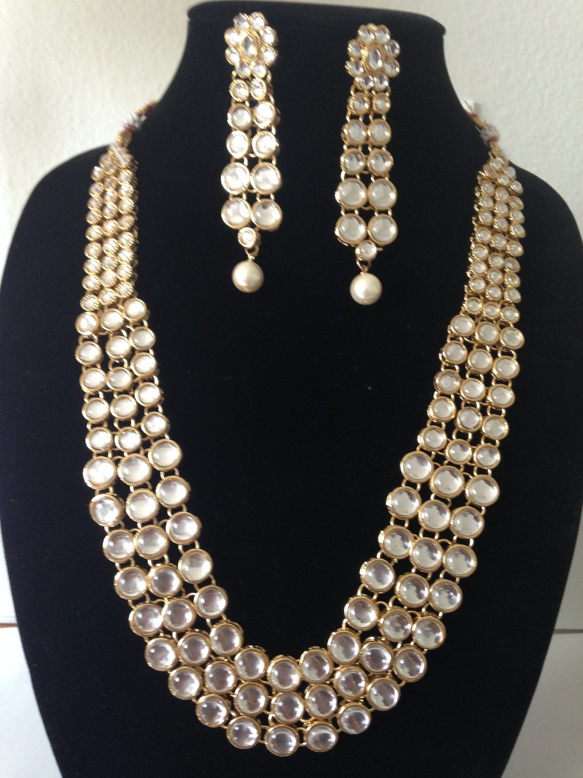 Kundan Necklace Set/elegant Kundan Jewellery/ Kundan Jewellery - Etsy