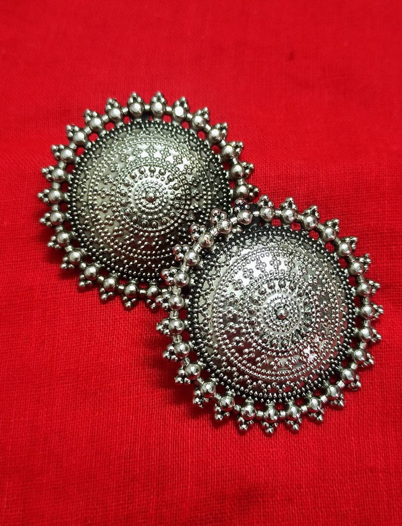Buy Indian Oxidized Stud Earrings,stud Earrings, Indian Jewellery