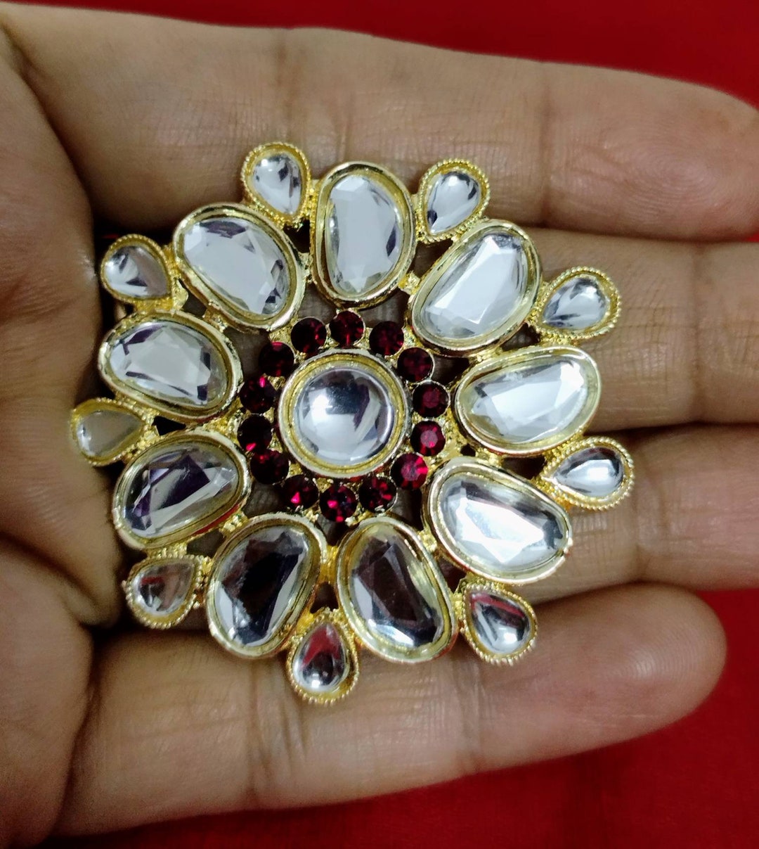 Kundan Finger Ring – Desi Diva Fashion