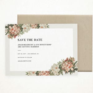 Printable Save the Date Card / Weddings / Customizable Template ...