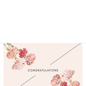 Congratulations Card / Instant Download / Printable / E-card / Floral ...
