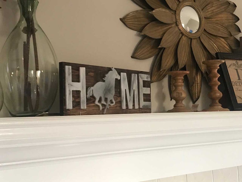 Home sign kentucky decor Horse sign Horse home sign derby decor Rustic horse sign Rustic home sign