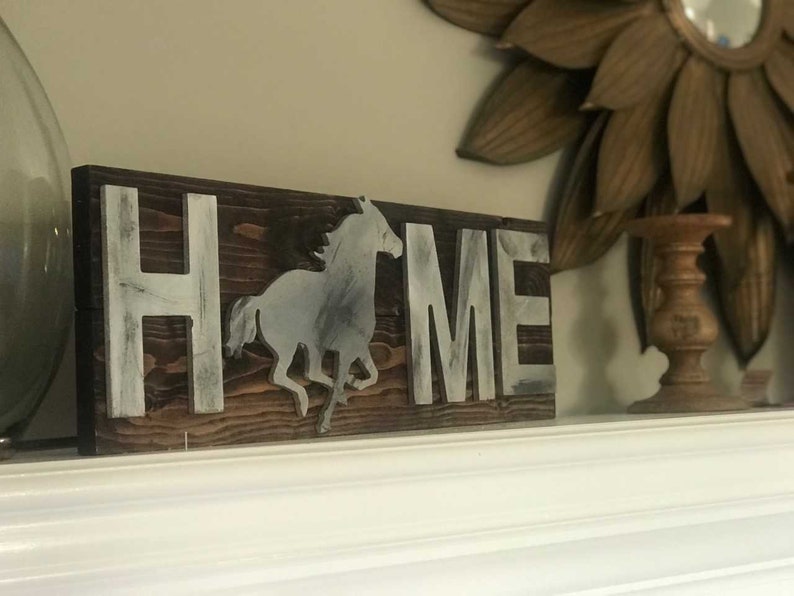 Home sign kentucky decor Horse sign Horse home sign derby decor Rustic horse sign Rustic home sign