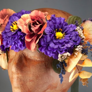 Boho Flower Crown | Forest Nymph Flower Headpiece | Hippie Flower Headband