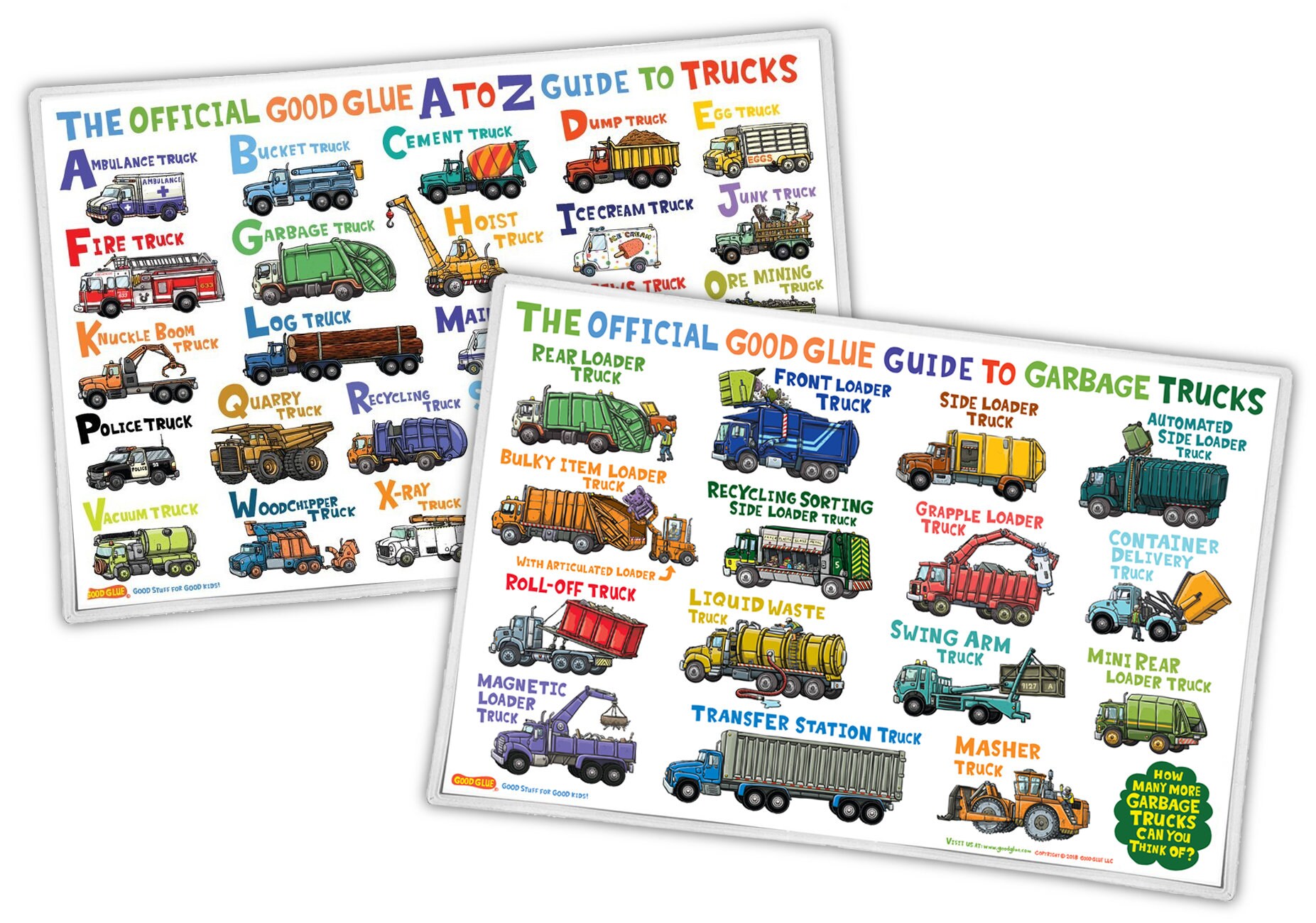 The Official Good Glue Trucks Placemats Variety Pack Etsy