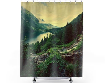 Lake and Mountains Shower Curtains