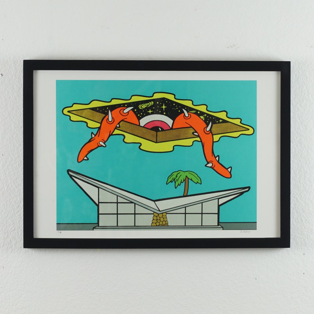 Mid Century Modern Architecture Pop Art Giclee Print - Etsy