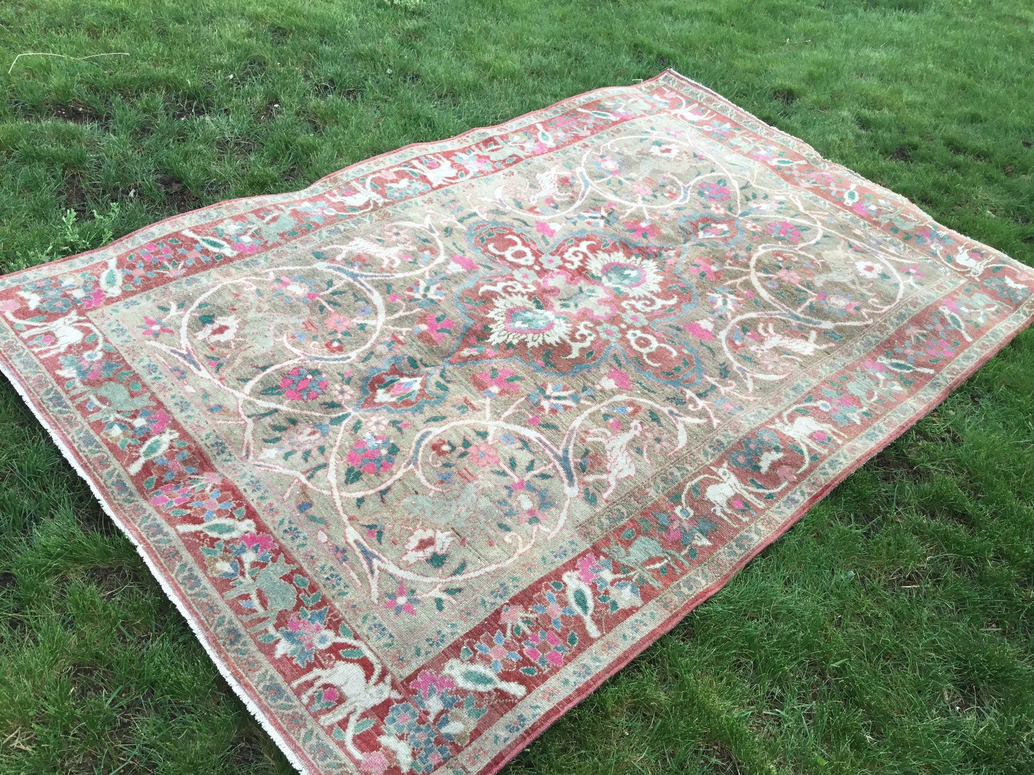Oversized Rug / Vintage Area Rug / Oushak Rug / Persian Rugs / Etsy UK