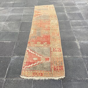 Hallway rug, Corridor rug, Turkish runner rug 1.6 x 6.1 ft. Runner rug, Aztec rug, Vintage rug, Handmade rug, Wool carpet, Oushak rug,MB3336