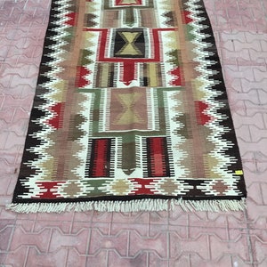 Turkish kilim, area kilim  ,vintage rug  , area rug , Turkish kilim rug , handmade rug , kilim, Anatolian kilim, 5.38x3.21 ft / 164x98cm