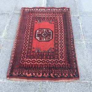 2x2 Small Area Rug, Turkish Door Mat, Handmade Rug, Oriental Rug, Oushak Rug, Wool Rug, Anatolian Rug, 2x2 Square Rug, Mini Rug, Vintage Rug