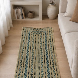 Vintage Turkish Patchwork Rug 1.6x3.3 ft, Handmade Small Boho Entryway Rug, VB79