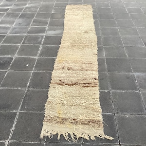 Turkish runner rug, Vintage oushak rug, Handmade rug 1.7 x 10 ft, Boho rug, Runner rug, Livingroom rug, Natural rug, Kitchen rug, MB3417