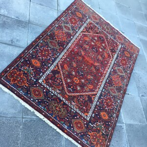 oversized rug / 3.3 x 5  ft. / vintage rug / oushak rug / Persian rugs / natural rug / wool rug / Persian rug / distressed rug / MB 2432