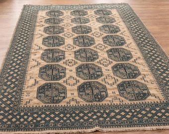 Vintage Türkischer Teppich 200 x 250 cm – Handgefertigter Teppich aus Anatolischer Wolle