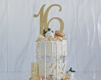 Acrylic Age Cake Topper: Birthday Celebration Numbers