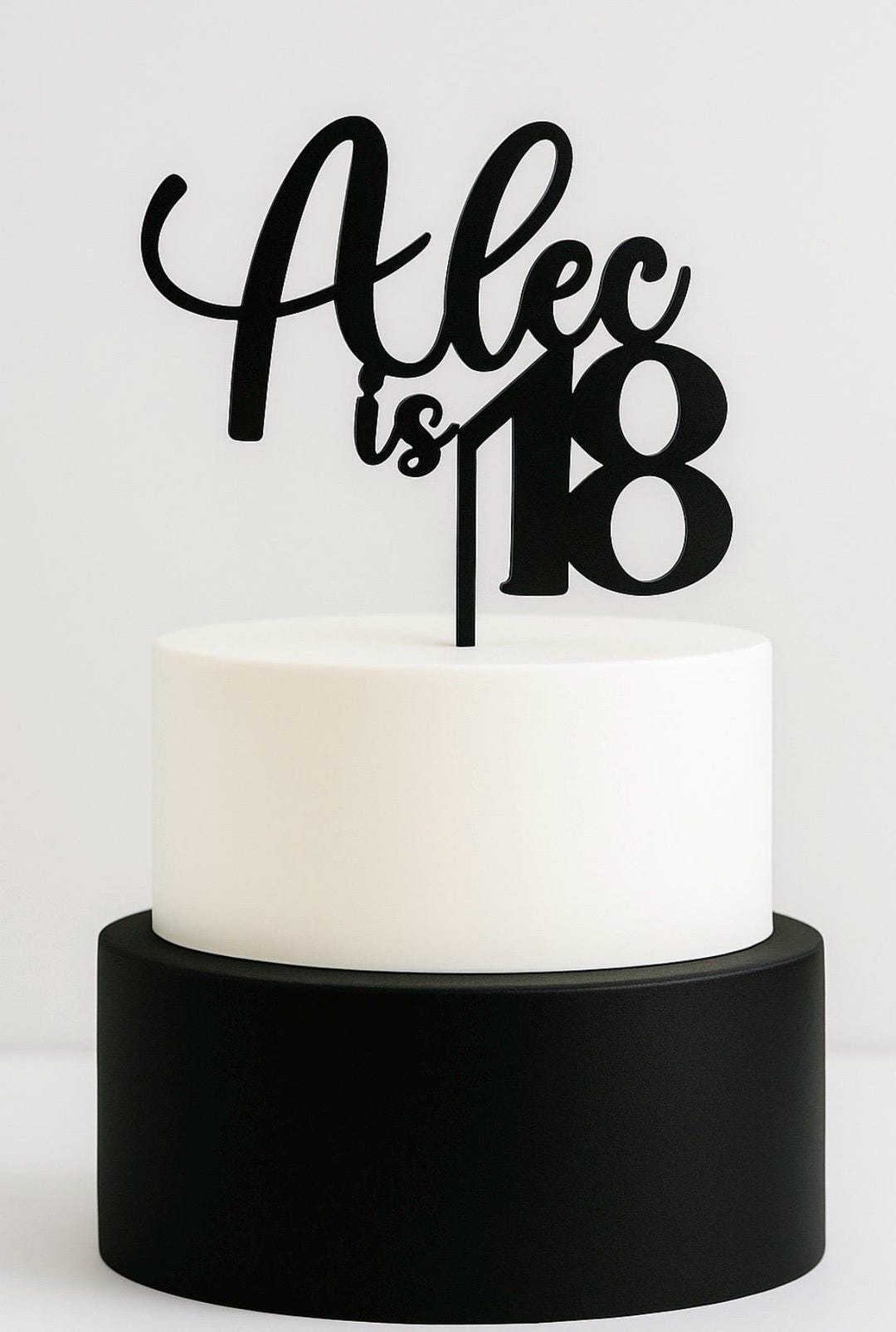 Acrylic 18th Birthday Cake Topper: Custom Party Decor - Etsy