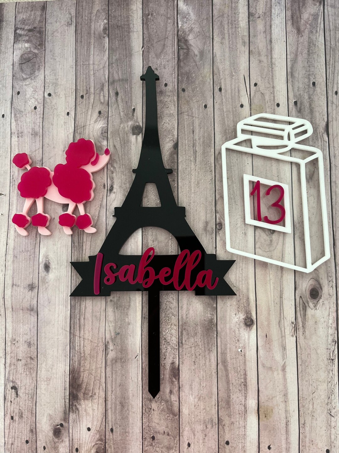 Paris Theme Cake Topper Paris Birthday Decor Eiffel Tower Etsy