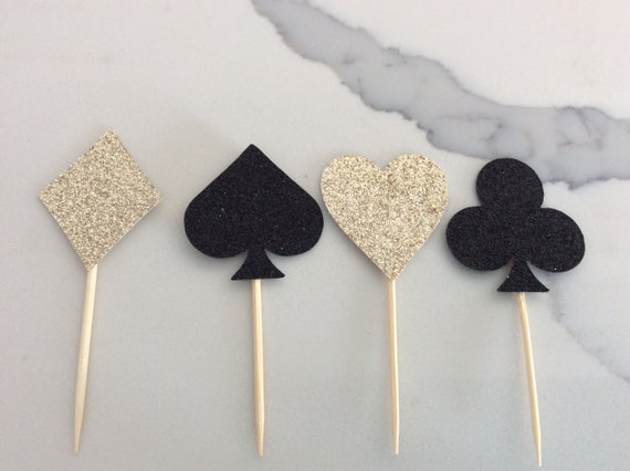 13 Playing Card Poker Casino Night Cocktail Stick Stirrers Cake Toppers 13 Playing Card Poker Casino Night Cocktail Stick Stirrers Cake Toppers