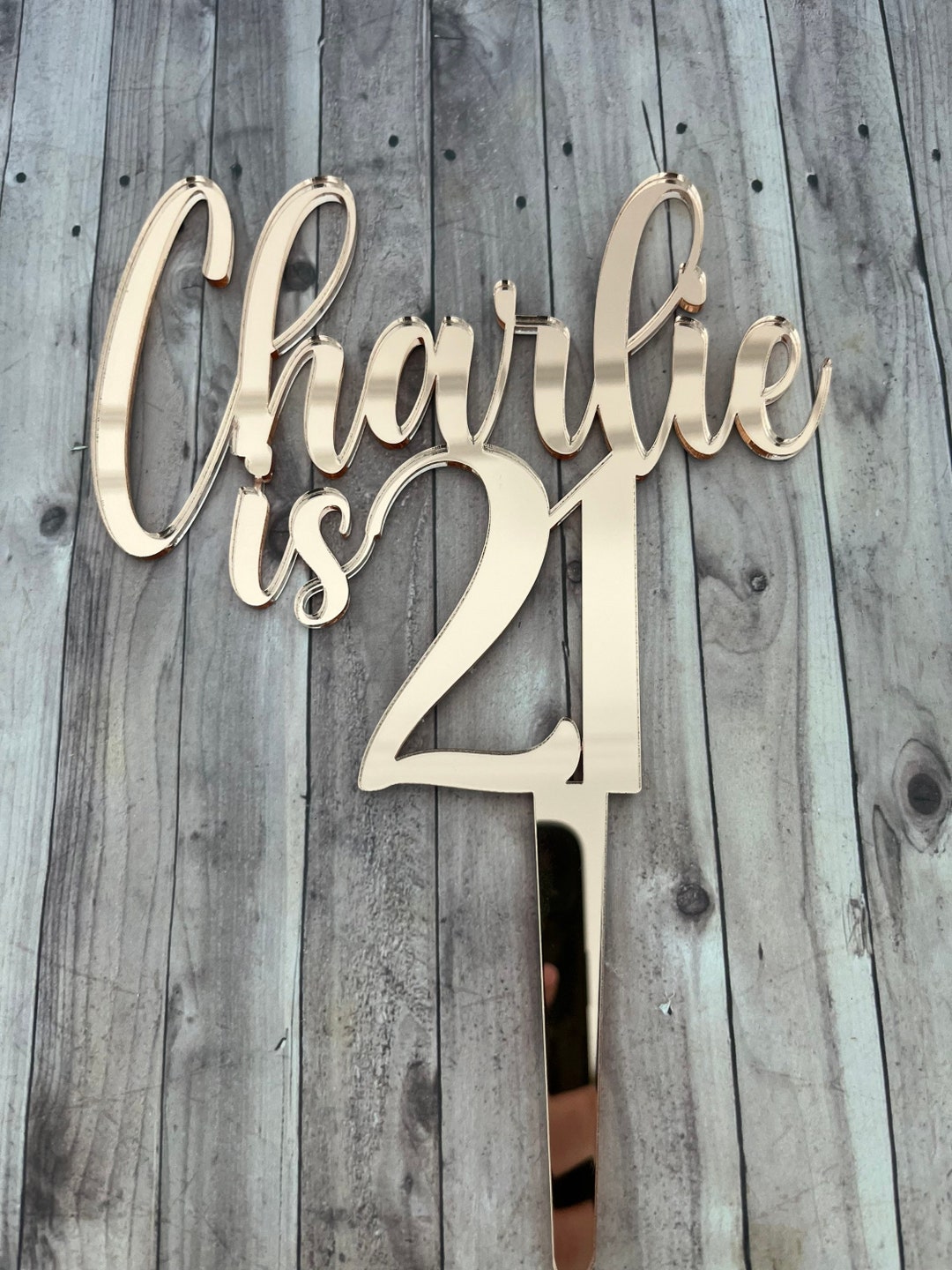 18 Cake Topper Acrylic, Eighteen Cake Topper, 18th Birthday Cake Topper ...
