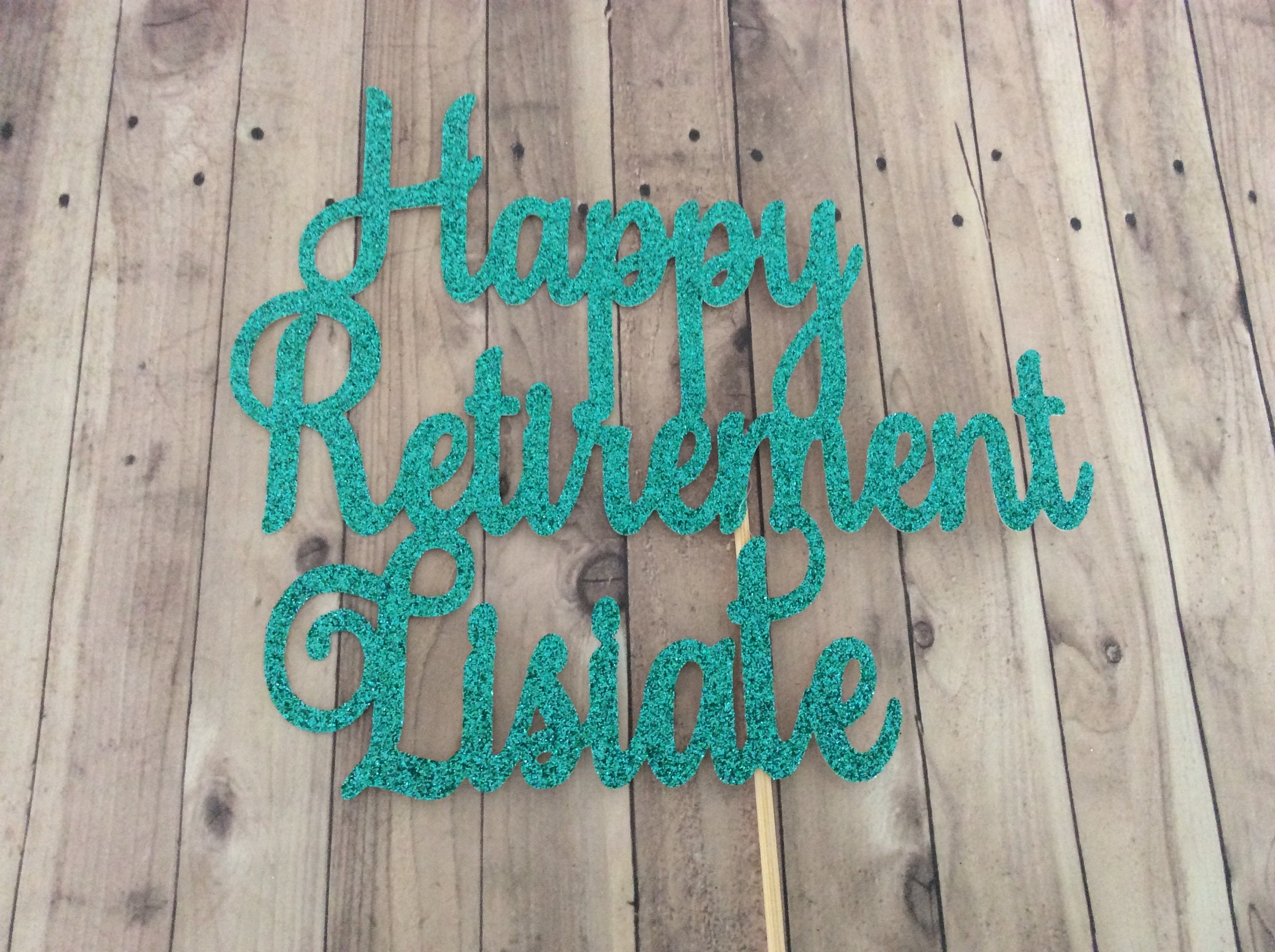 Retirement Cake Topper Retirement Decorations Retirement Etsy Australia
