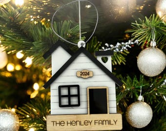 First Christmas in our New home, House warming gift, Our first home, New home ornament, Christmas gift, Christmas ornament