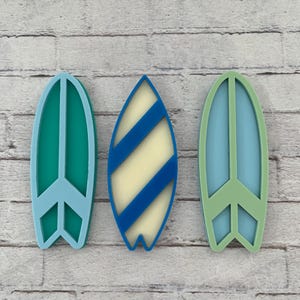 Surfboard cupcake charms, Surfer theme party, Surf cake decorations, Teenage cake topper, Surfing birthday cake,