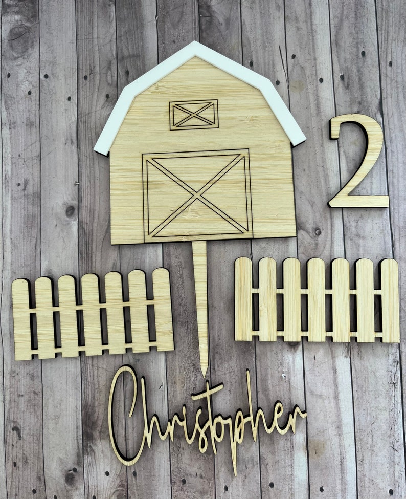 Barn Cake Topper Farm Yard Theme Topper 1st Birthday Wooden Etsy Barn Cake Topper Farm Yard Theme Topper 1st Birthday Wooden Etsy
