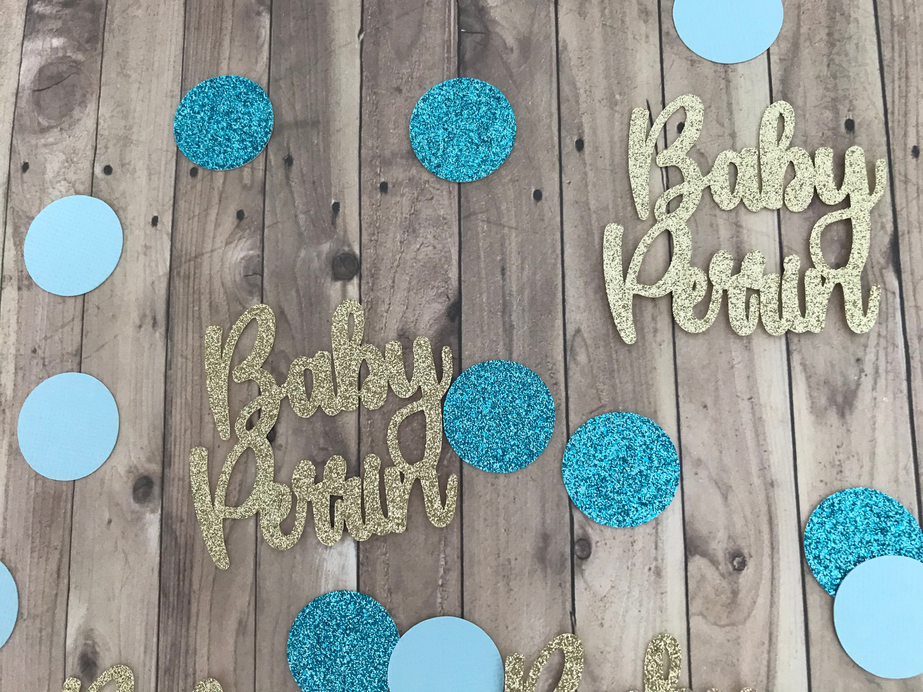 Boy Baby Shower Confetti Personalized Baby Shower Baby Etsy