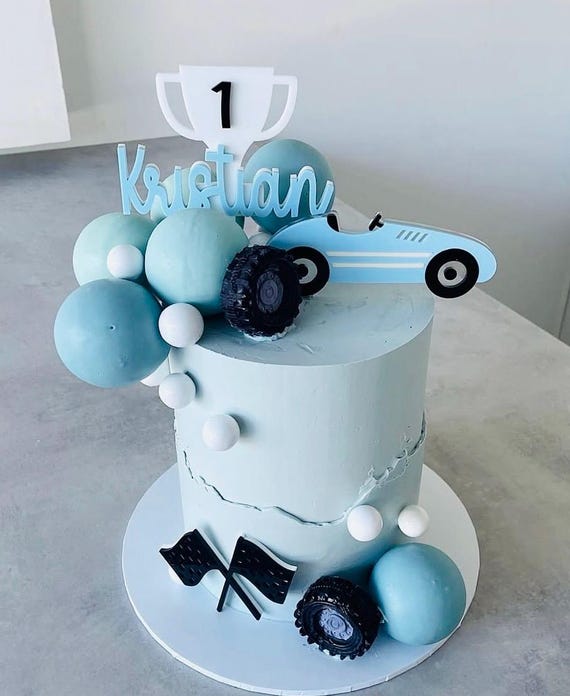 Lot De 11 Décorations De Gâteau Et Cupcake Voiture De Sport - Pour Anniversaire, Rêve De Garçon