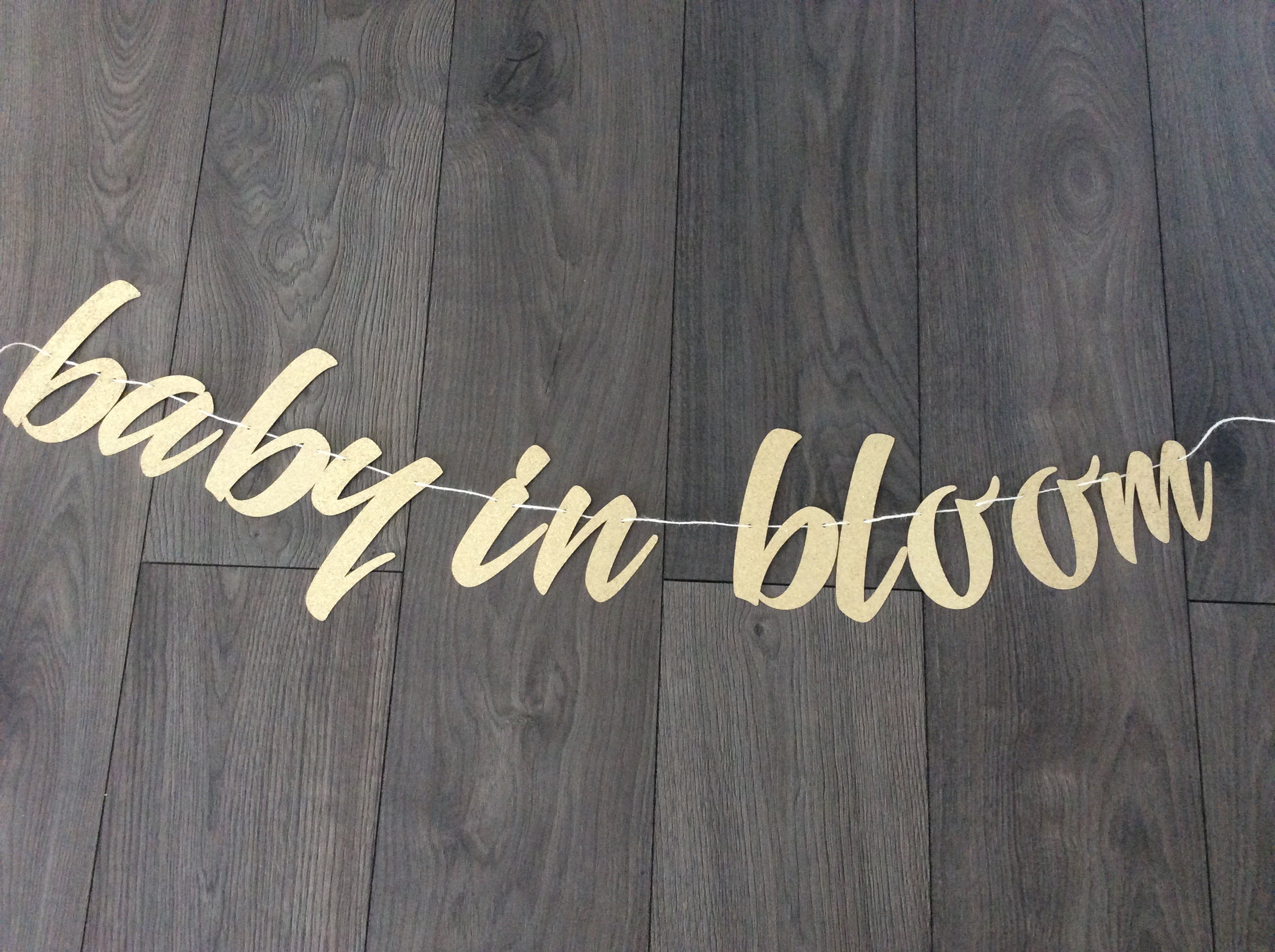 Baby in Bloom banner Baby shower banner Baby shower Etsy