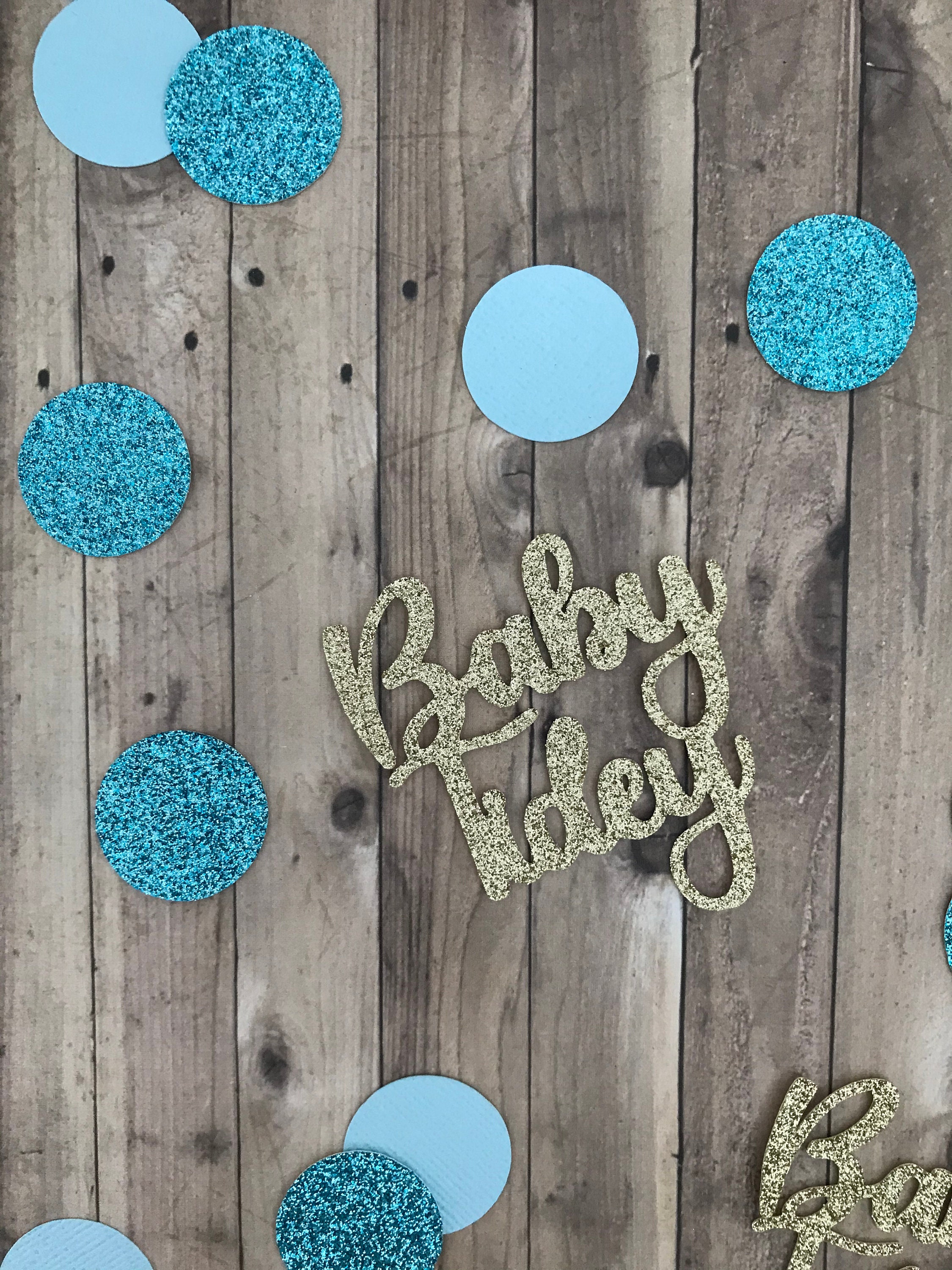 Boy Baby Shower Confetti Personalized Baby Shower Baby Etsy